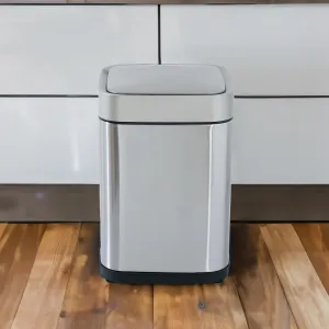 The Better Home 10L Dustbin For Kitchen | Dustbin For Bathroom | 31 cm Automatic Smart Sensor Dustbin For Bedroom | Steel Dustbin With Lid | Dustbin For Office | Garbage Bin - Silver