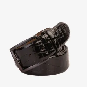 The Cordova Black Patent Leather Belt