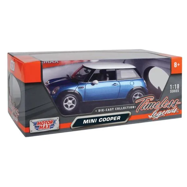 Timeless Legends - 1:18 Scale Mini Cooper [Blue]