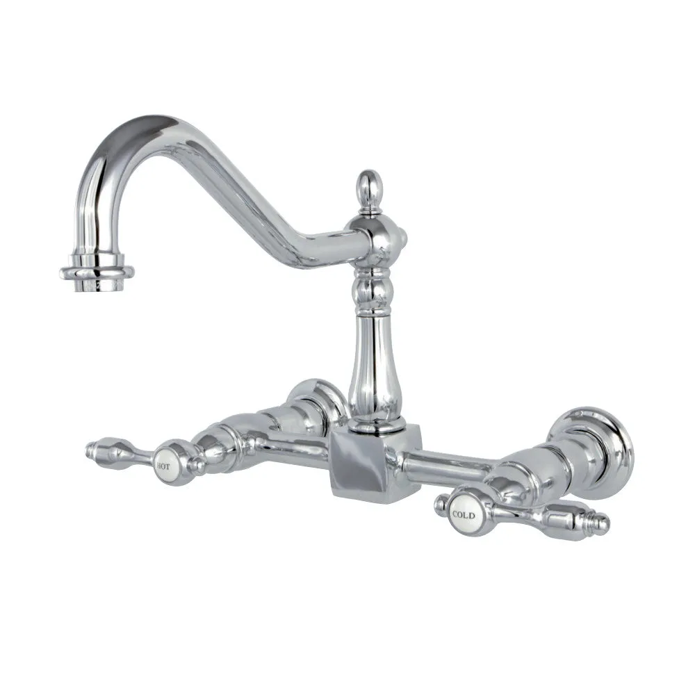 Tudor Wall Mount Bridge Kitchen Faucet