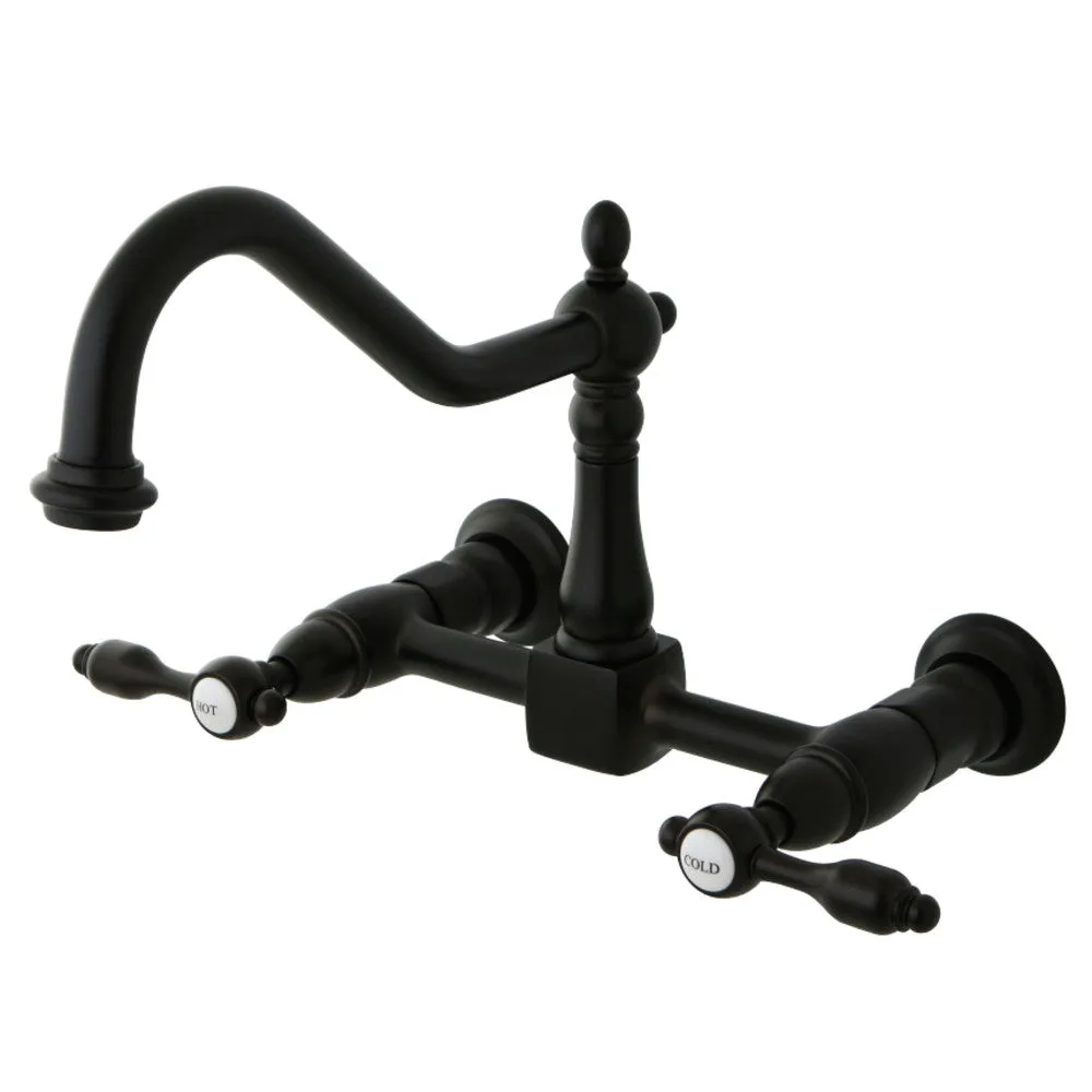 Tudor Wall Mount Bridge Kitchen Faucet