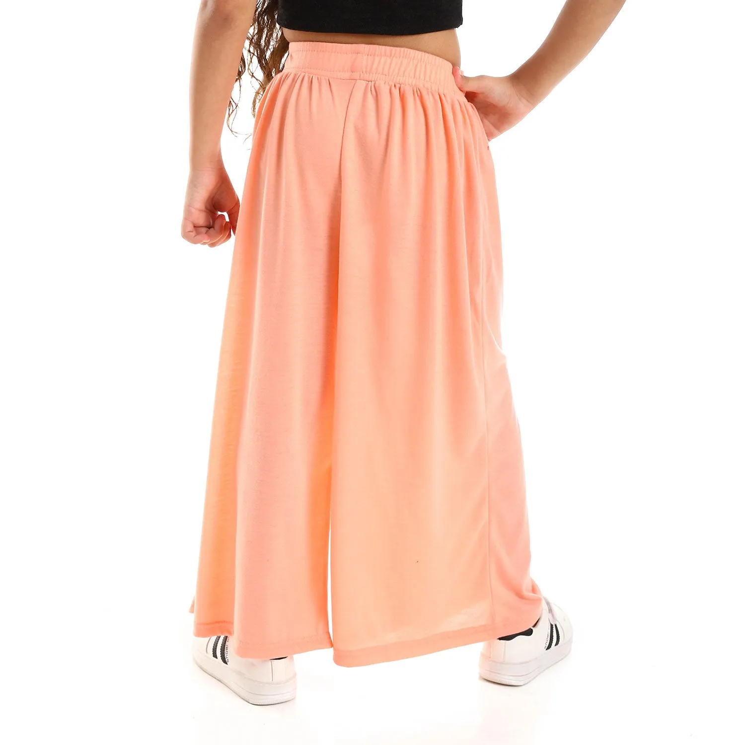 Wide Leg Solid Girls Pants (G141) - Kady