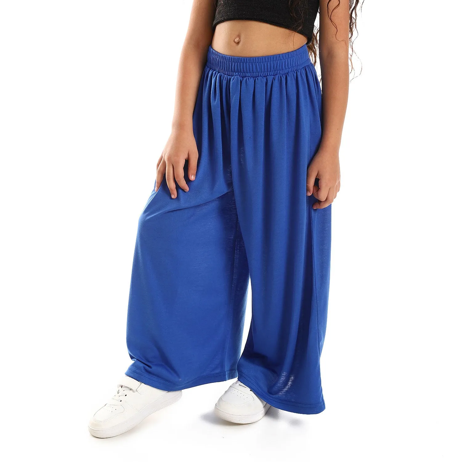 Wide Leg Solid Girls Pants (G141) - Kady