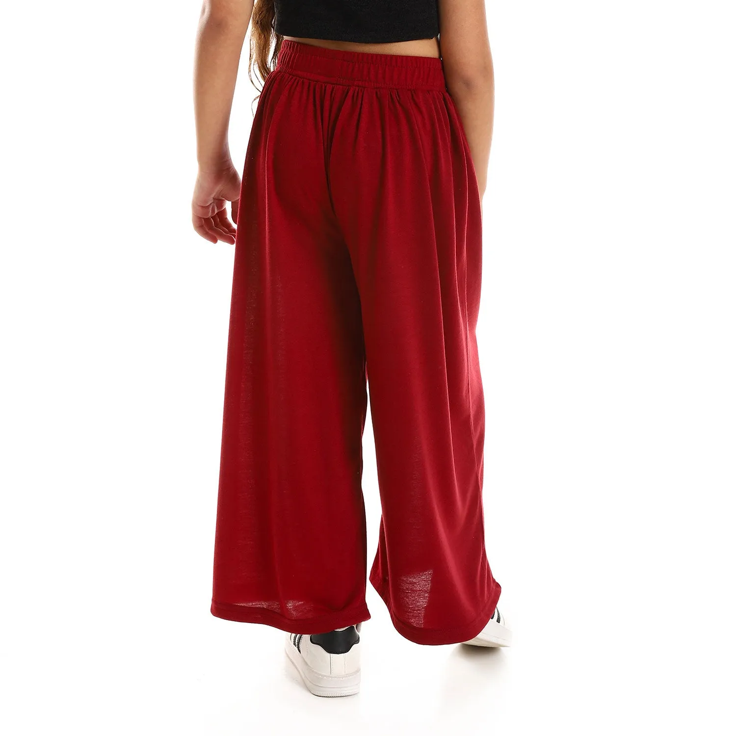 Wide Leg Solid Girls Pants (G141) - Kady