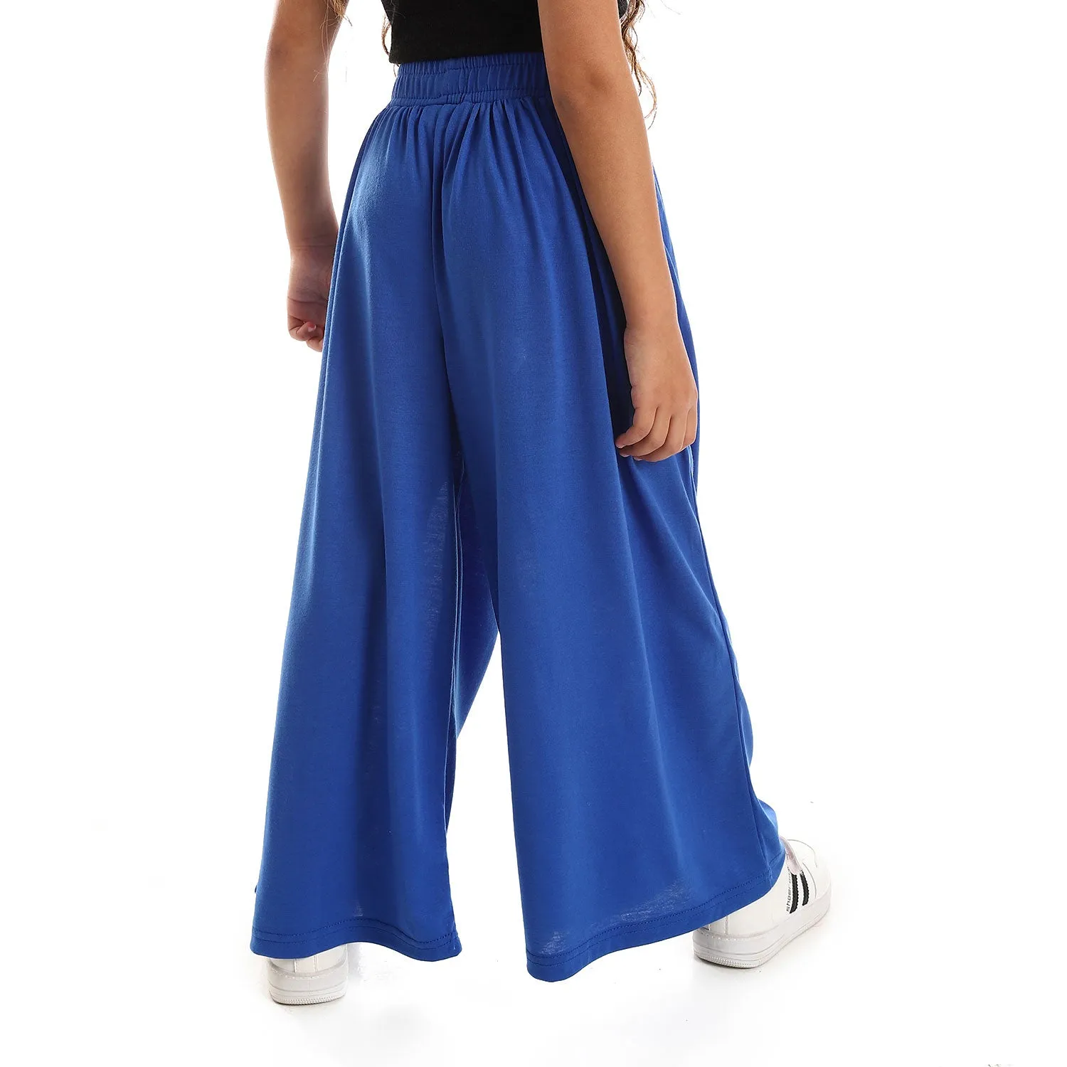 Wide Leg Solid Girls Pants (G141) - Kady