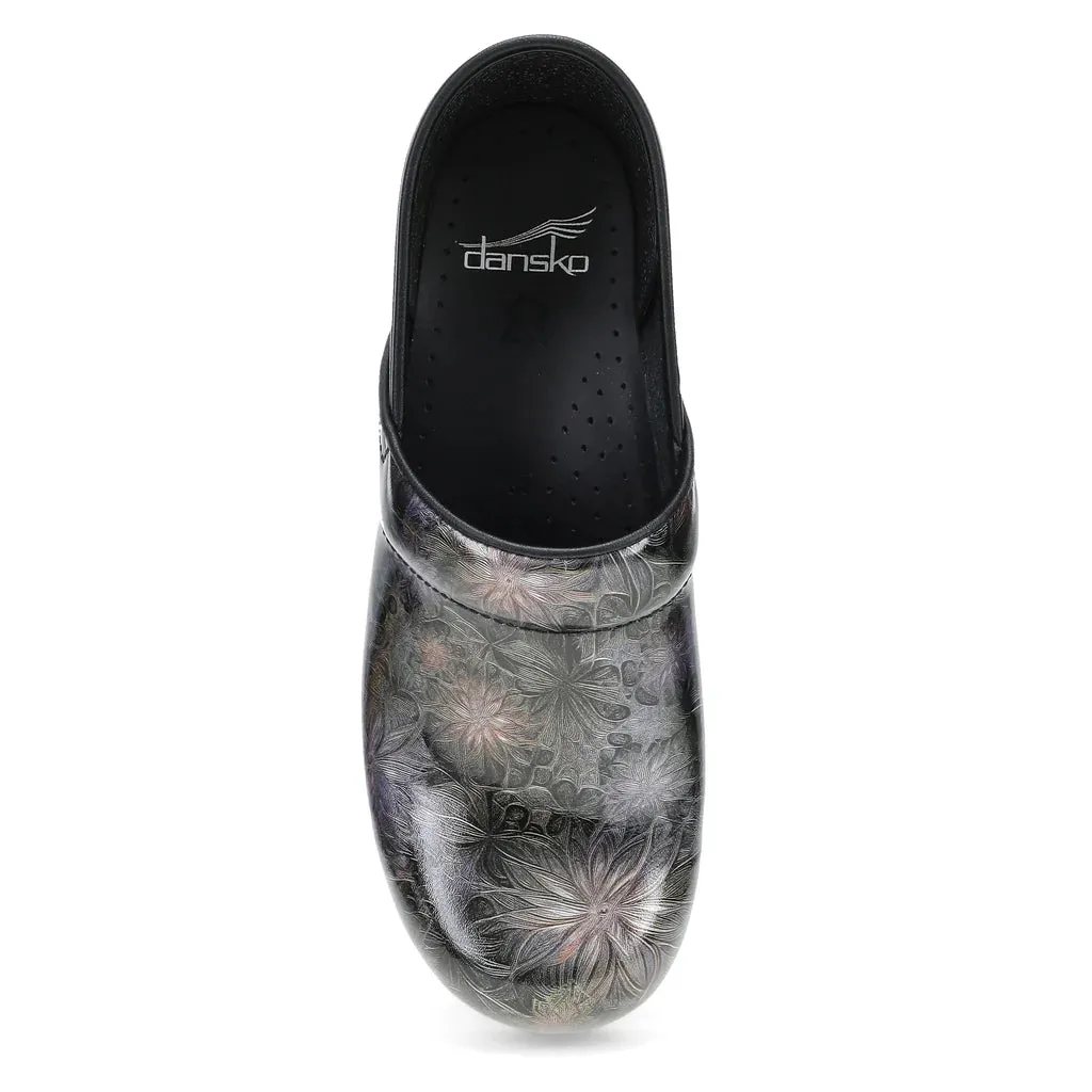 Women's Dansko Professional Clog Color: Etched Floral Patent