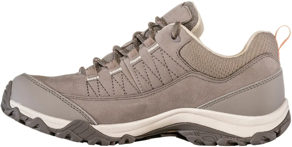 Women's Oboz Ousel Low Waterproof Color: Cinder Stone (REGULAR & WIDE WIDTH)